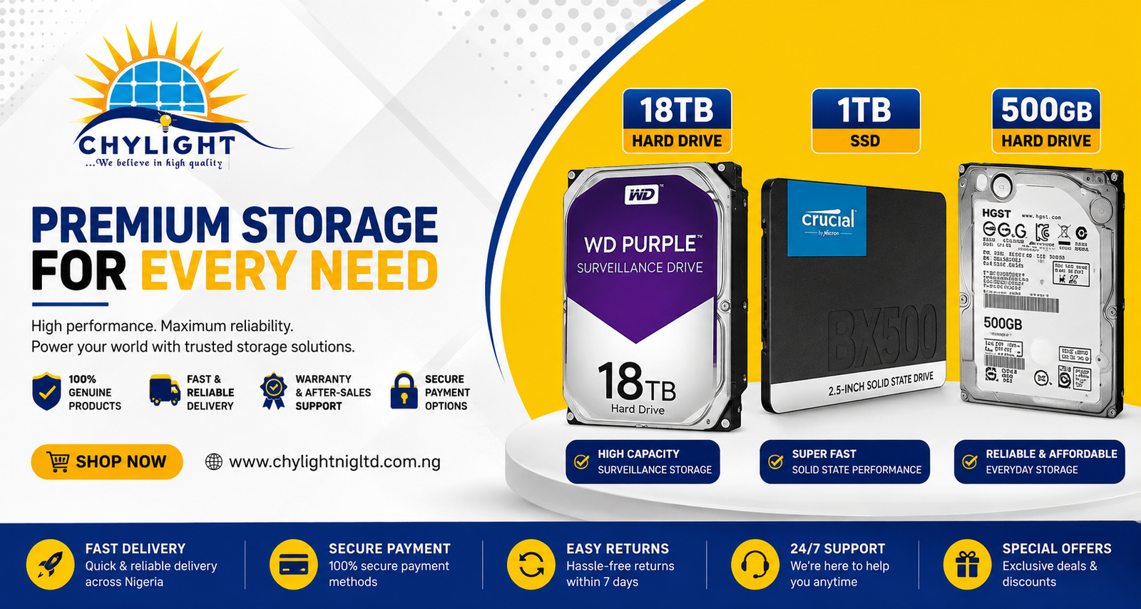 Chylight Nigeria - Premium Storage For Every Need