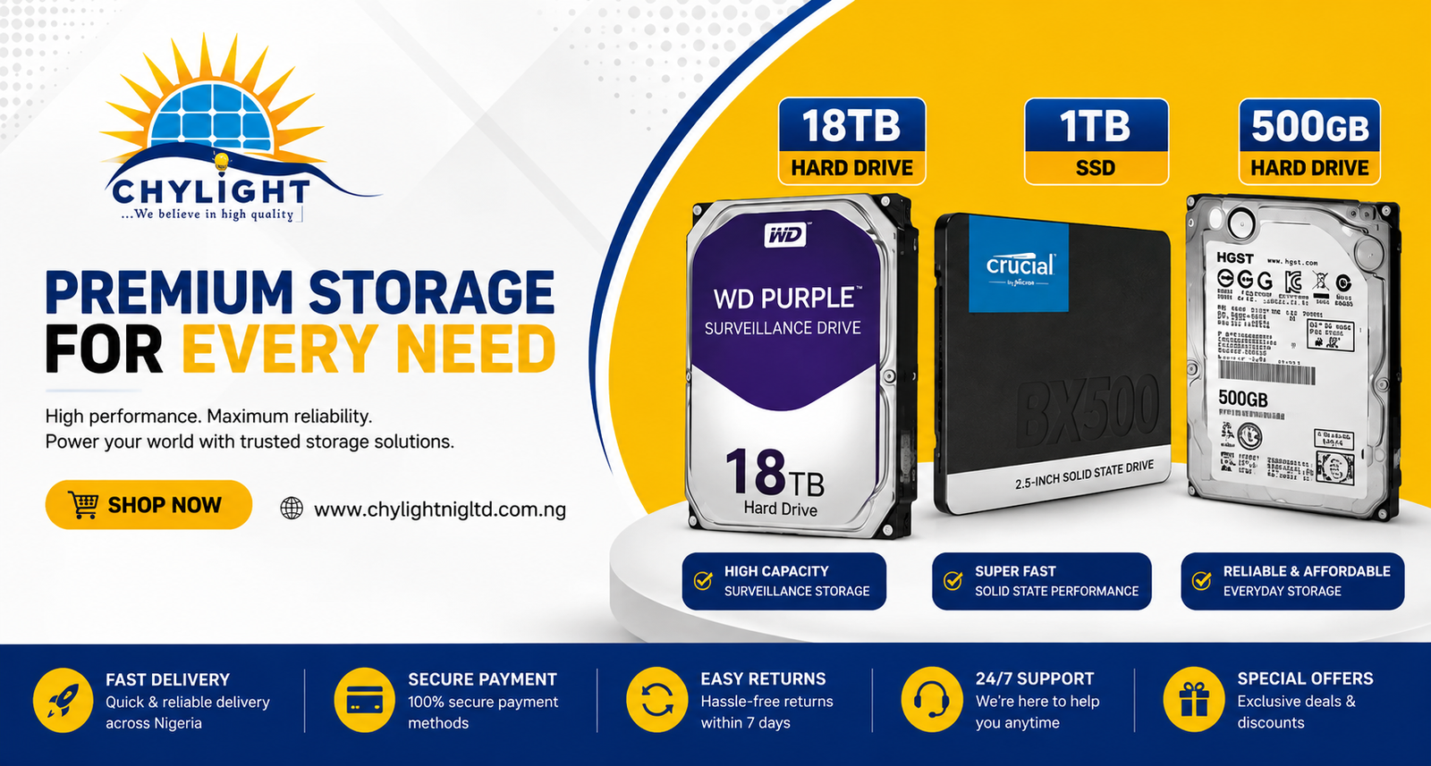 Chylight Nigeria - Premium Storage For Every Need